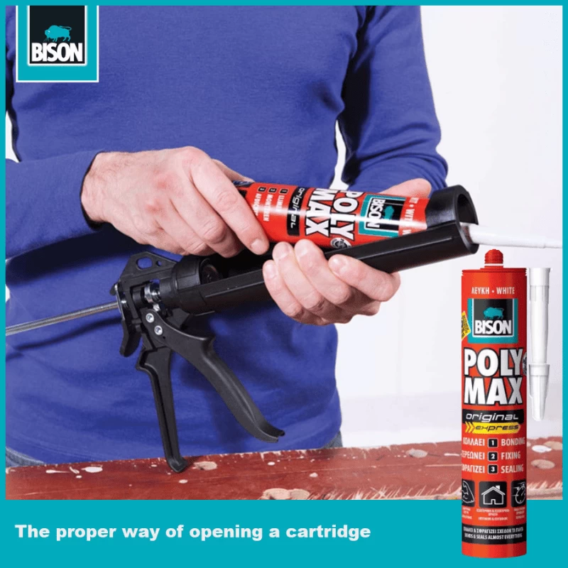 Κόλλα πολύ δυνατή ταχείας δράσης, Poly max high tack express Bison