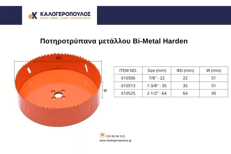 ποτηροτρυπανα μεταλλου (image 2)