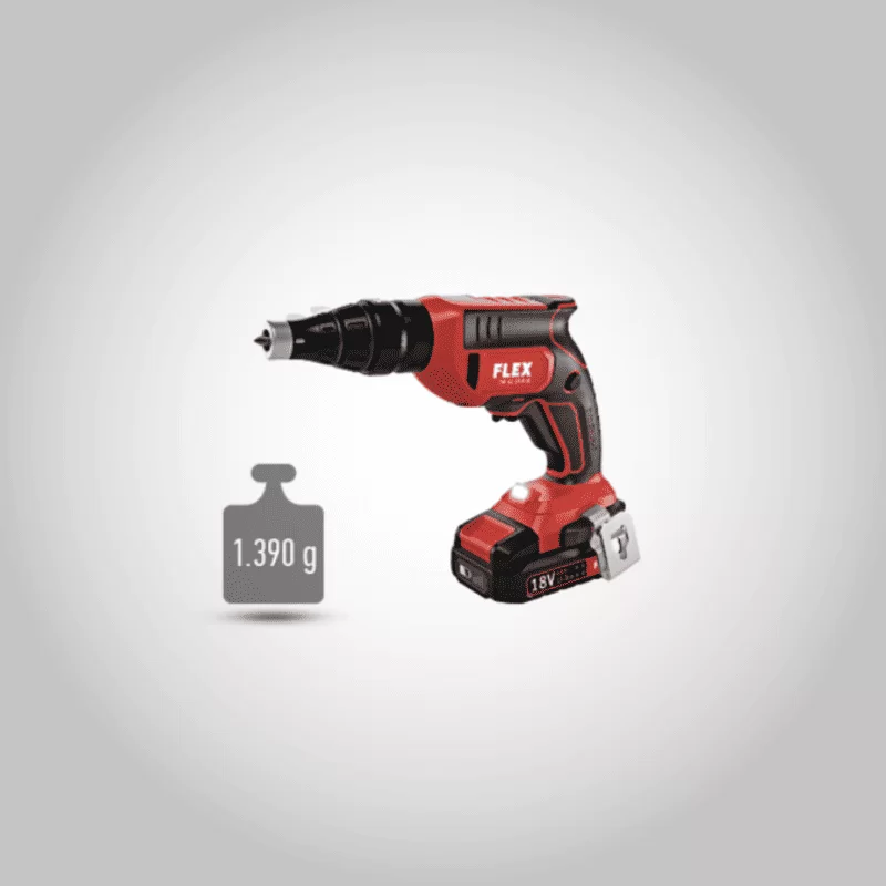 Κατσαβίδι γυψοσανίδας μπαταρίας (Solo) DW 45 18.0-EC C Flex, μόλις 1,4Kgr (βάρος εργαλείο με μπαταρί (image 5)