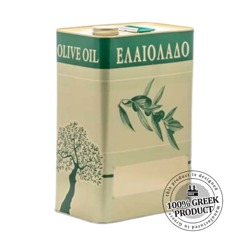 Δοχείο λαδιού 10lt με βιδωτή τάπα & ετικέτα