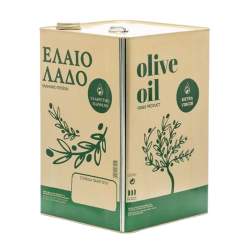 Δοχείο λαδιού - τενεκές 17lt με βιδωτή τάπα & ετικέτα