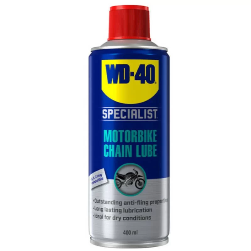 Σπρέι λιπαντικό αλυσίδας Motorbike chain lube 400ml WD-40 (image 4)