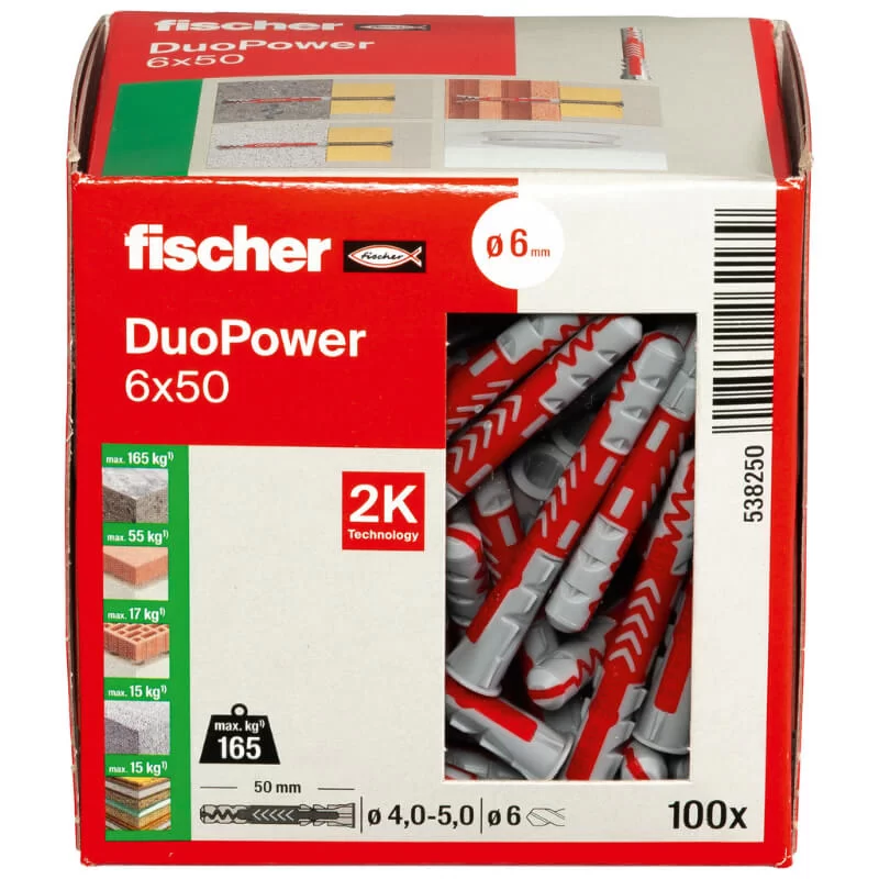 Νάιλον μακρύ βύσμα (Upat) Fisher DuoPower 6x50 (image 2)