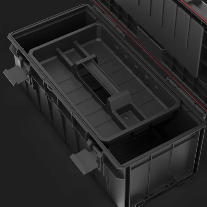 Πλαστική εργαλειοθήκη Pro 600 QBrick με εσωτερικό αφαιρούμενο δίσκο (image 8)