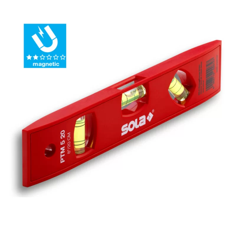 Μαγνητικό αλφάδι 20cm PTM520 Sola