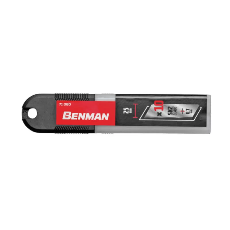Spare blades SK2 25mm for utility knife - Set 10pcs 71080 Benman  (image 4)