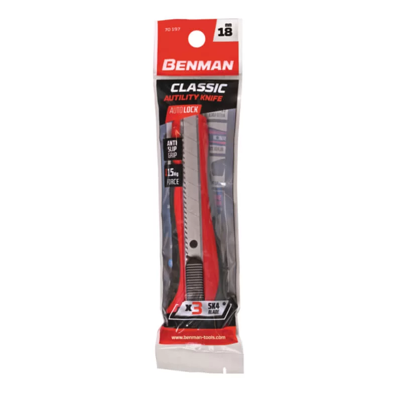 Γενικής χρήσης φαλτσέτα 18mm soft grip για καθαρές κοπές και χαράξεις