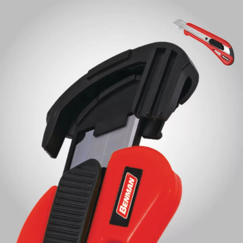 Auto lock utility knife 18mm with 3 blades 74245 Benman (image 3)