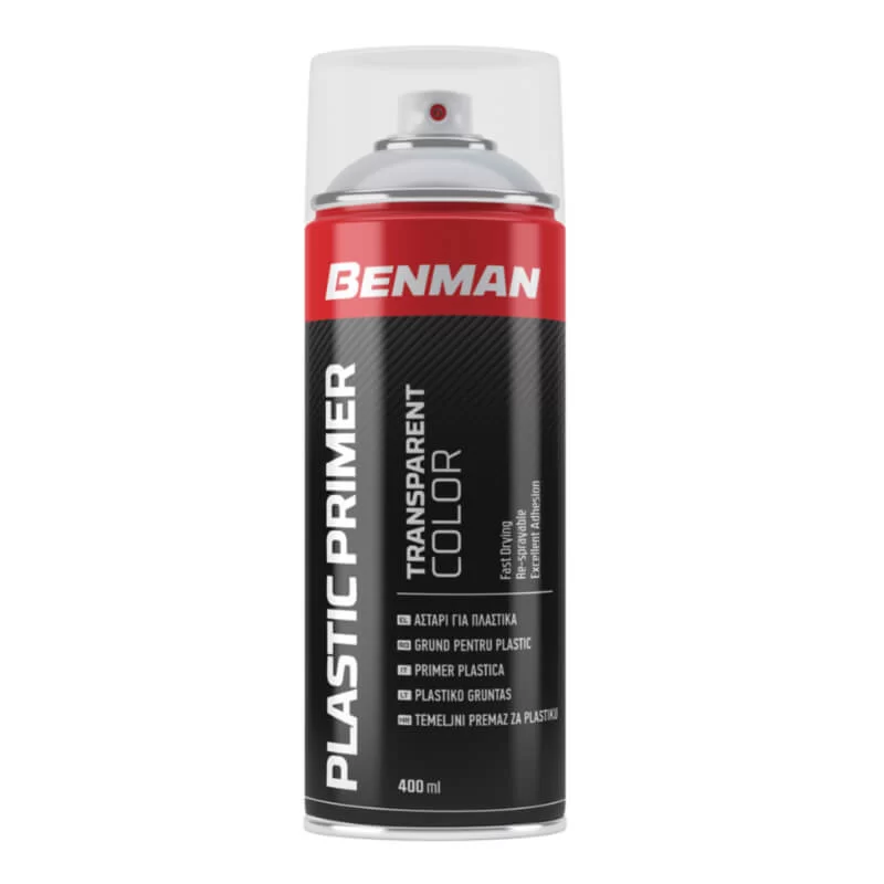 Διάφανο αστάρι για πλαστικά, σε σπρέι 400ml 28617 Benman (image 1)