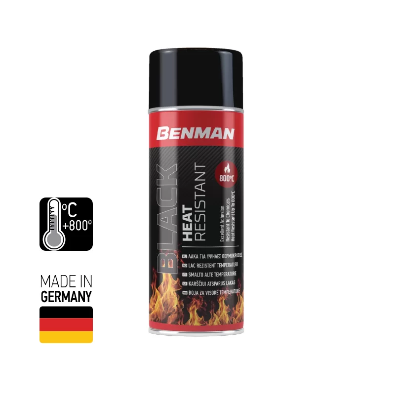 Σπρέι λάκα υψηλής θερμοκρασίας έως 800°C 400ml 28547 Benman