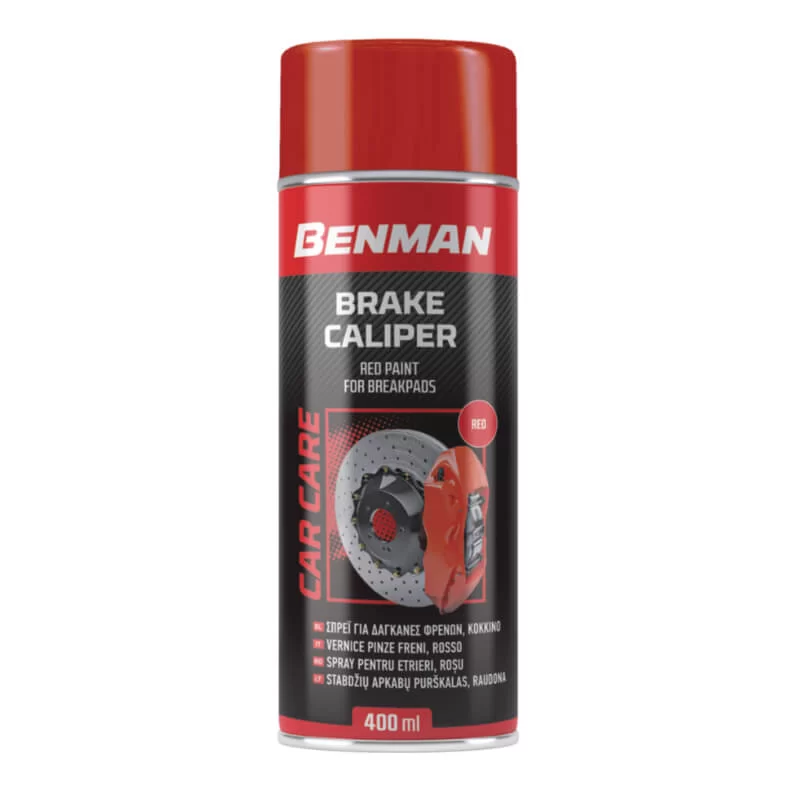 Σπρέι Κόκκινο χρώμα για δαγκάνες φρένων 400ml Benman (image 1)