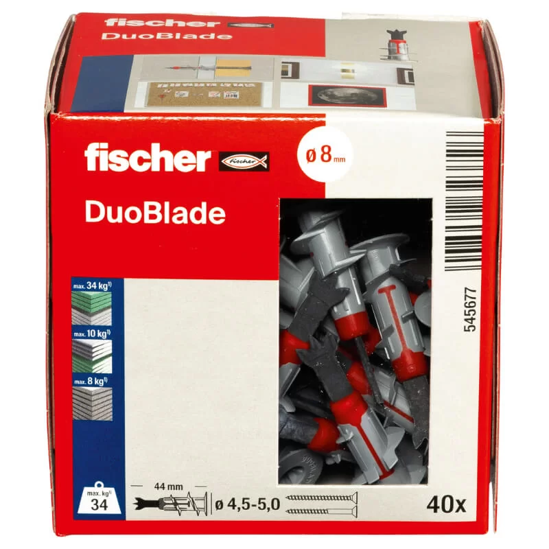 Αυτοδιάτρητα βύσματα γυψοσανίδας DuoBlade Fischer - Σιδηρικά Χαλάνδρι