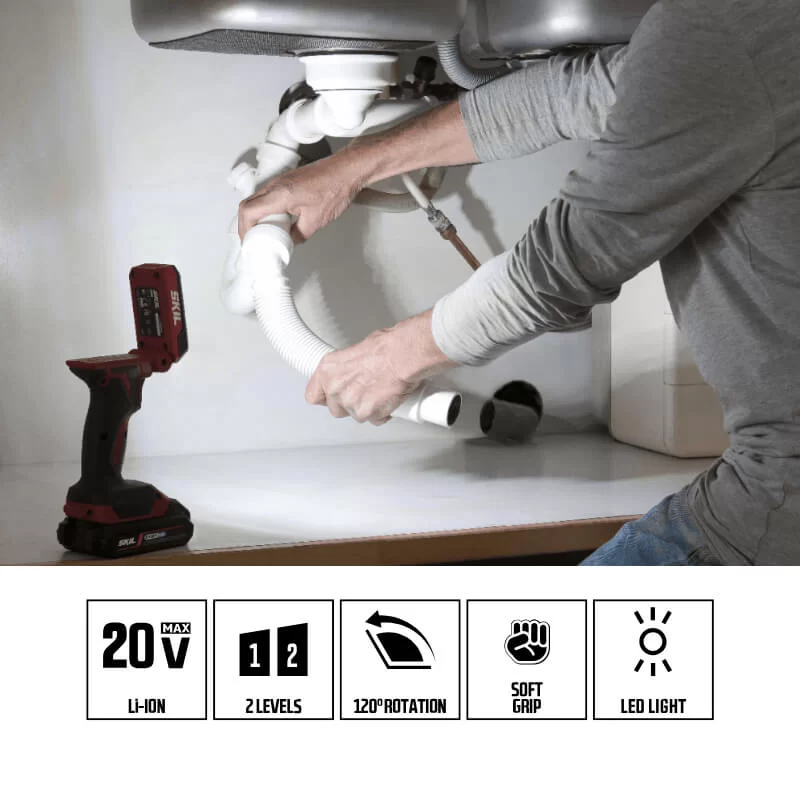 Προβολέας εργασίας Led μπαταρίας 3155 CA Skil, μικρός και φορητός