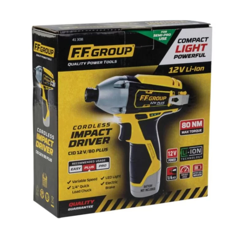 Παλμικό κατσαβίδι μπαταρίας CID 12V/80 Plus (Solo) FF Group 41308, συσκευασία