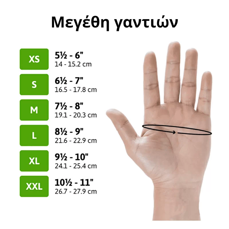 Μεγέθη γαντιών
