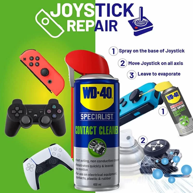 Σπρέι καθαριστικό επαφών Smart Straw Contact cleaner 400ml WD-40, χρήσεις