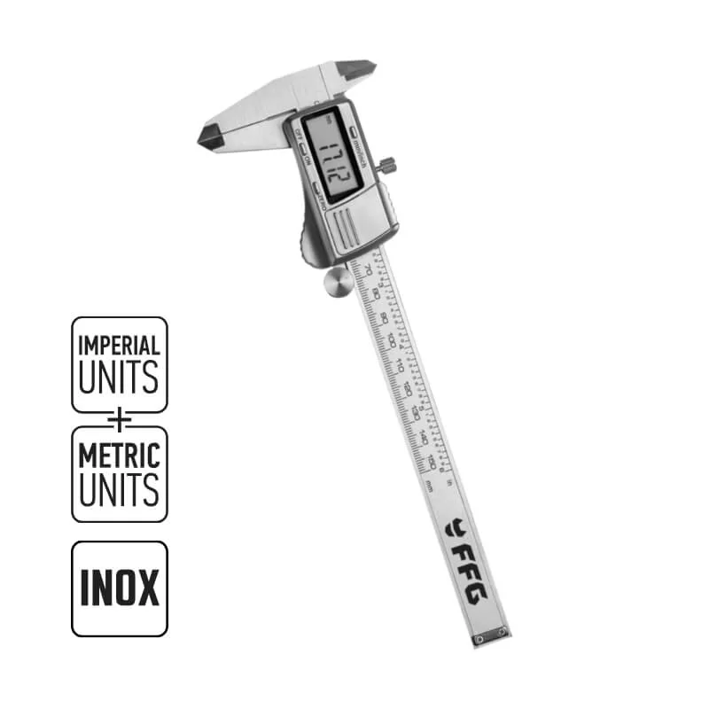 Επαγγελματικό ψηφιακό παχύμετρο Inox 150mm 23031 FFG (image 3)