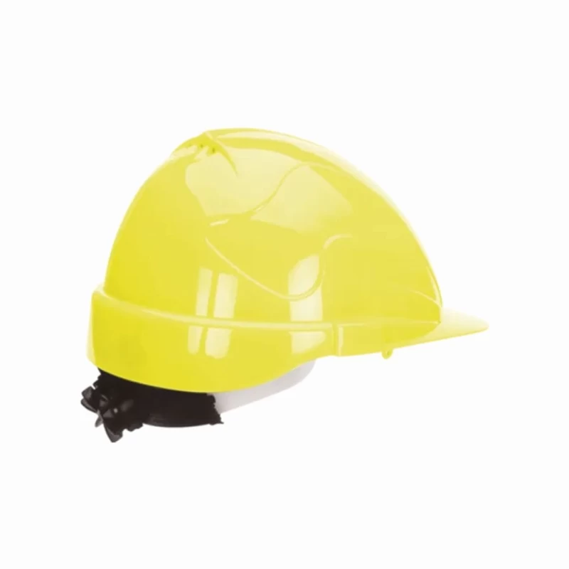 Κράνος με βίδα & υφασμάτινο κεφαλόδεμα Fluo Κίτρινο