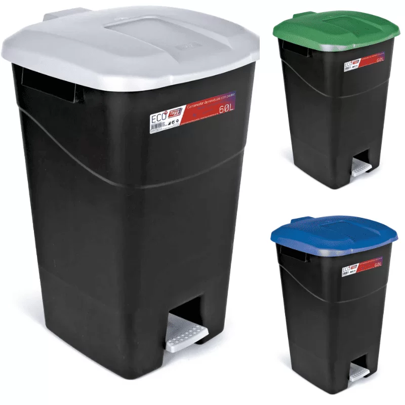 Κάδος απορριμάτων 60lt με πεντάλ TAYG ECO