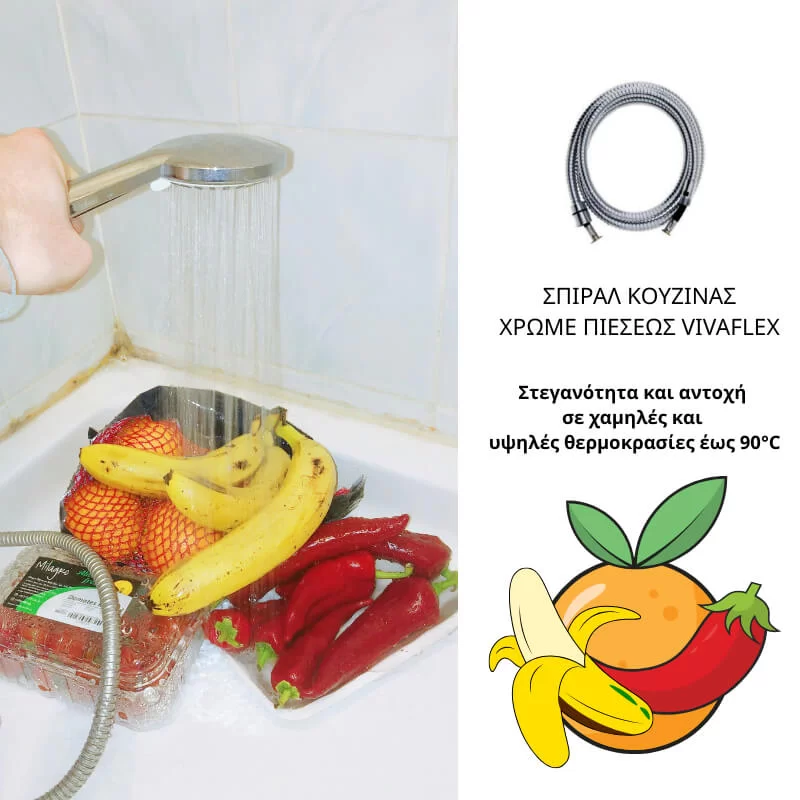 Σπιράλ κουζίνας 50cm Viospiral - Υδραυλικά Χαλάνδρι