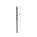 Τρυπάνι μπετού τετράκοπο Pro SDS Plus-5X Bosch - 10x160mm - 100mm (thumb 2)