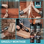 Κατασκευαστική κόλλα, μονταζόκολλα Grizzly montage extreme 440gr Bison