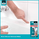 Αδιάβροχη, διάφανη, σιλικόνη Silicone universal 60ml Bison για αρμούς μπάνιου