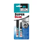 Δυνατή κόλλα για πλαστικά Super Glue All plastics 3ml+2gr Bison (thumb 1)