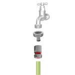 Ταχυσύνδεσμος λάστιχου 1/2'' και 5/8'' Benman 73204 τρόπος σύνδεσης (thumb 2)
