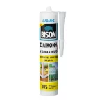 Διάφανη σιλικόνη για τζάμια και ενυδρεία 280ml Bison (thumb 1)