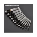 Σγρόμπιες για τρύπες σετ 12τμχ 3-16mm Harden 610848 (thumb 3)
