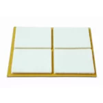 Τσοχάκια τετράγωνα σετ 4τμχ 44x38mm Brinox 7084 - Λευκό (thumb 2)