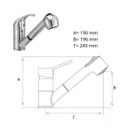 Kitchen Faucet 6704 dimensions (thumb 4)
