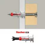 Αυτοδιάτρητα βύσματα γυψοσανίδας DuoBlade Fischer για εύκολη και γρήγορη στερέωση (thumb 4)