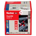 Μεταλλικά βύσματα γυψοσανίδας DuoHM 4x55 S PH PZ με βίδα Fischer - Συσκευασία 25τμχ (thumb 6)