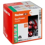 Νάιλον βύσμα (Upat) DuoPower 10x50 Fischer  - Σιδηρικά Χαλάνδρι (thumb 3)