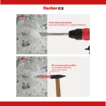 Νάιλον βύσμα (Upat) DuoPower Fischer τρόπος εφαρμογής (thumb 6)