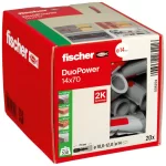Νάιλον βύσμα (Upat) DuoPower 14x70 Fischer - Σιδηρικά Χαλάνδρι (thumb 3)