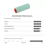 Μεγάλο ρολό με πέλος 6mm Micromix Benman για βάψιμο με χρώματα νερού (thumb 2)