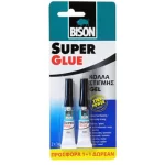 Bison κόλλα στιγμής Super glue gel Xtra Power 2x3gr   (thumb 1)