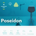 Σιδερώστρα Poseidon Colombo για απλά σίδερα ατμού και σίδερα με σύστημα ατμού (thumb 2)