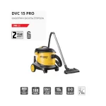 Επαγγελματική ηλεκτρική σκούπα στερεών DVC 15 PRO ιδανική για ξενοδοχεία (thumb 2)