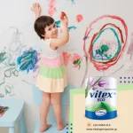 Οικολογικό χρώμα τοίχου Eco Vitex, ανθεκτικό στο πλΎσιμο, άοσμο, για παιδικά δωμάτια  (thumb 2)