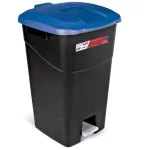 Κάδος απορριμάτων 60lt με πεντάλ TAYG ECO, Μαύρος με μπλε καπάκι (thumb 2)