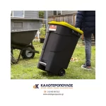 Κάδος απορριμάτων 120lt με πεντάλ και ρόδες TAYG ECO (thumb 4)
